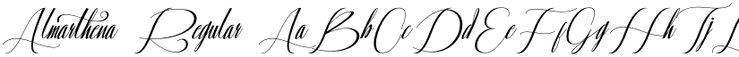 Almarthena Regular font