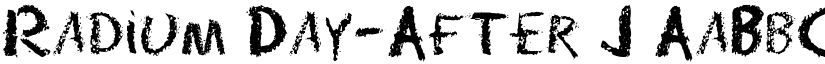 Radium Day-After J font download