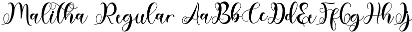 Malitha Regular font