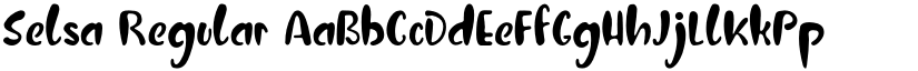 Selsa Regular font