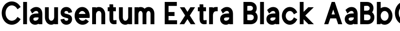 Clausentum Extra Black font