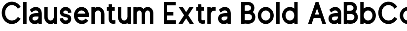 Clausentum Extra Bold font