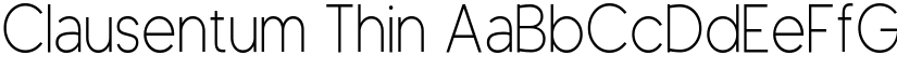 Clausentum Thin font