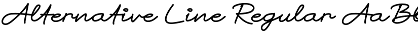 Alternative Line Regular font