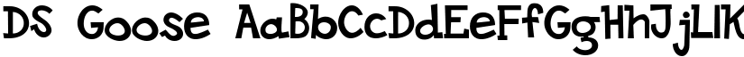 DS Goose font