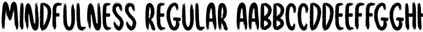 Mindfulness Regular font