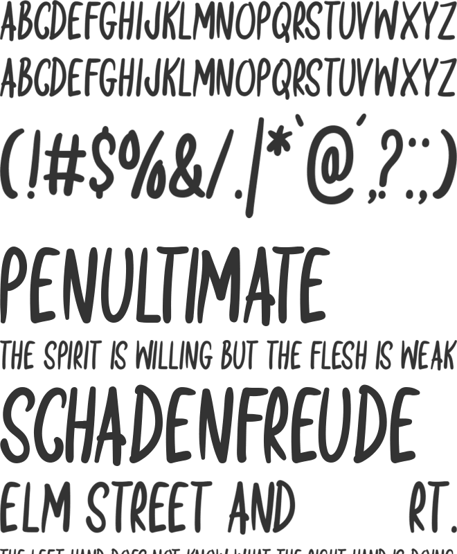 Wondrous Moment font preview