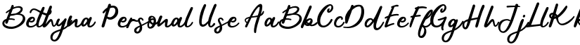 Bethyna Personal Use font
