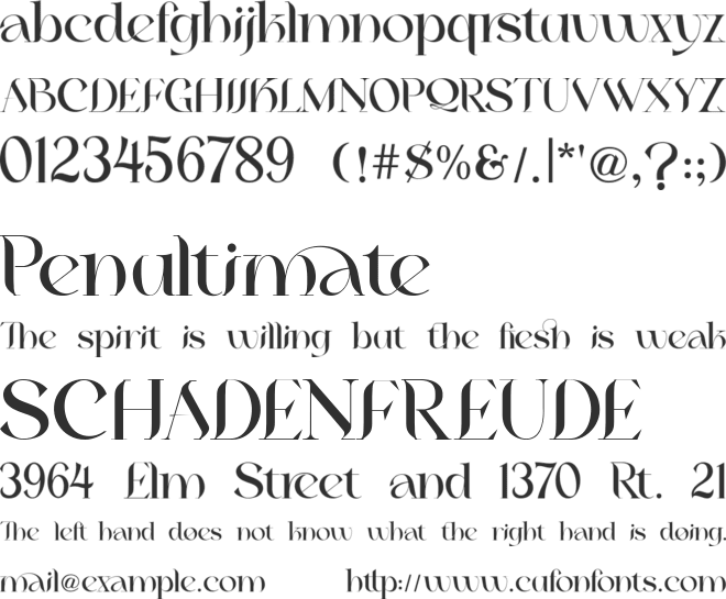 Mylanish font preview