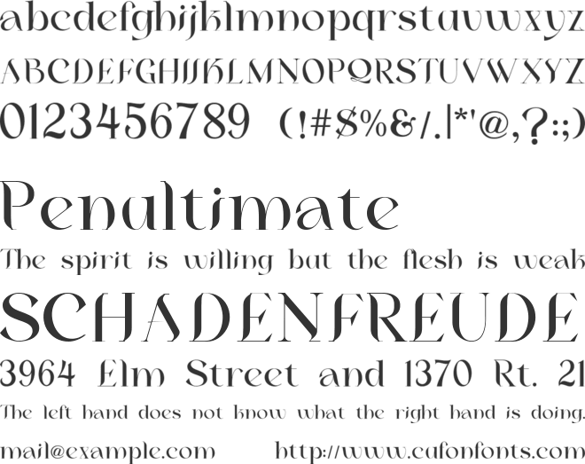 Mylanish font preview