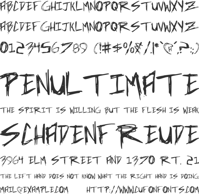 Incubus font preview