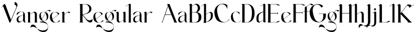 Vanger Regular font