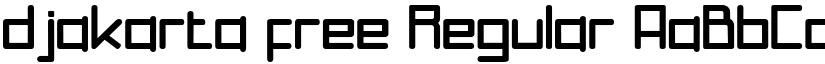 djakarta free Regular font