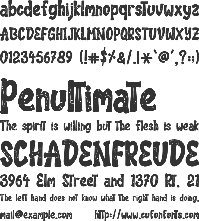 Angolla font preview