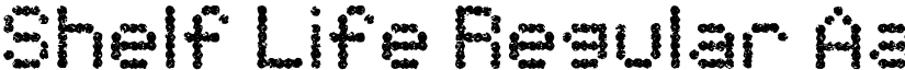 Shelf Life Regular font