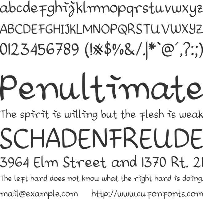 Piranya font preview