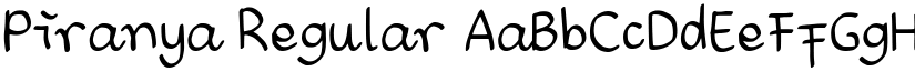 Piranya Regular font