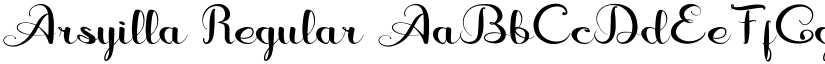 Arsyilla Regular font