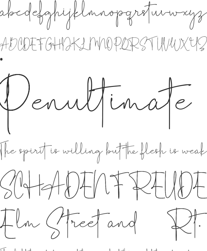 Anthanista font preview