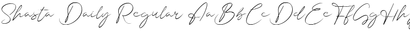 Shasta Daily font download
