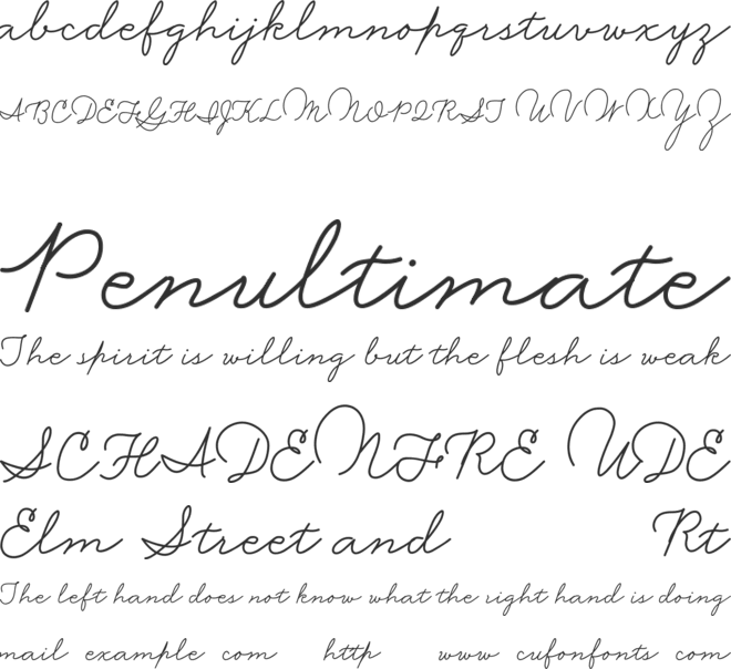 Wisteria font preview