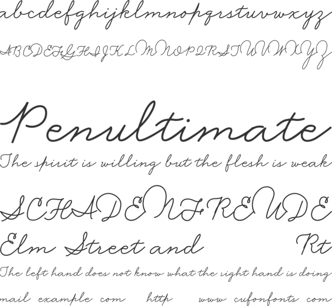Wisteria font preview