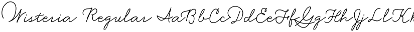 Wisteria Regular font