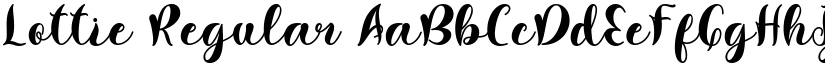 Lottie Regular font