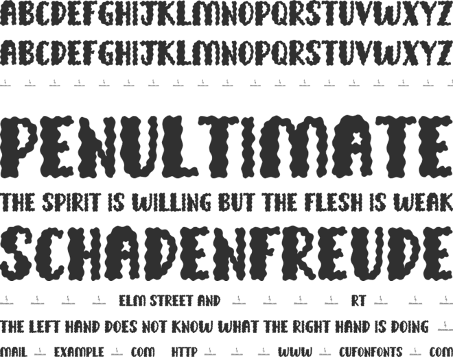 School Books font preview