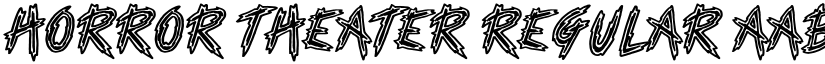 Horror Theater Regular font