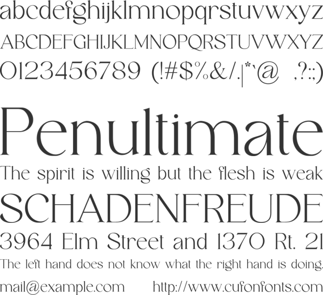 Robecha Daniera font preview