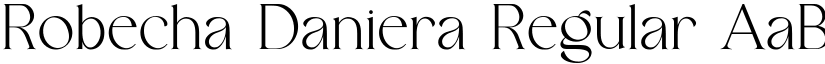 Robecha Daniera Regular font
