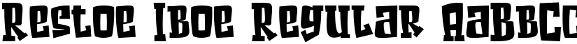 Restoe Iboe Regular font