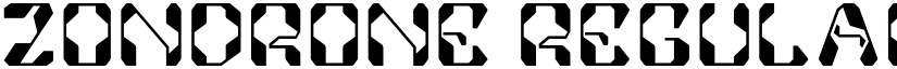 Zondrone Regular font