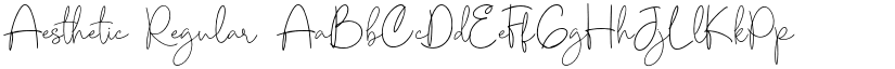 Aesthetic Regular font