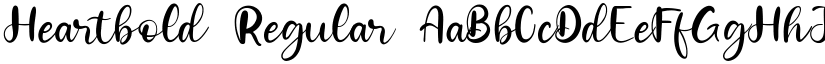 Heartbold Regular font