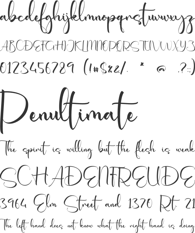 Catherine Akehurst font preview