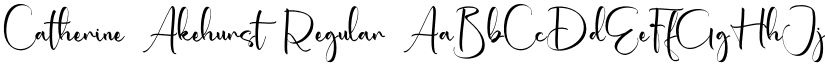 Catherine Akehurst Regular font