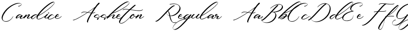 Candice Assheton Regular font