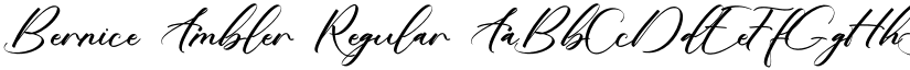 Bernice Ambler Regular font