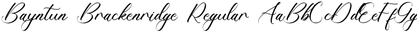 Bayntun Brackenridge Regular font
