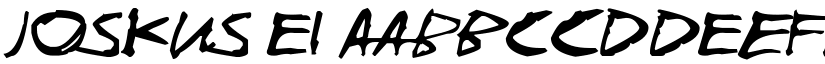 Joskus Ei font