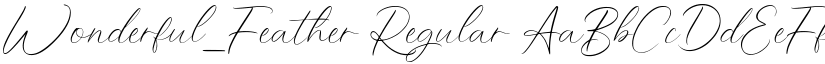 Wonderful_Feather Regular font