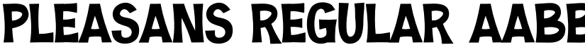Pleasans Regular font