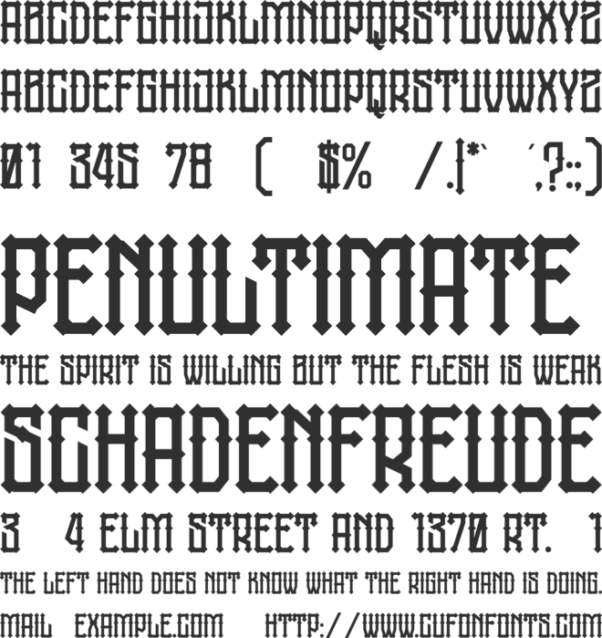 jatmika typeface font preview