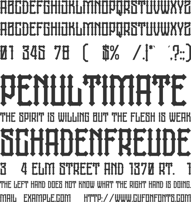 jatmika typeface font preview