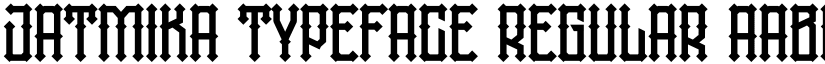 jatmika typeface font download