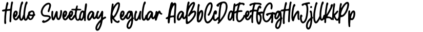 Hello Sweetday Regular font