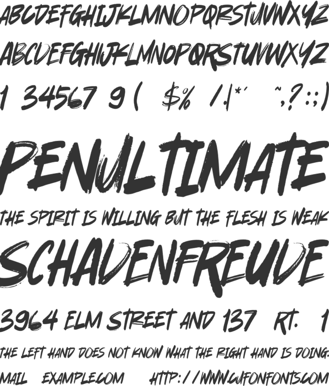 Good Looking Karma font preview