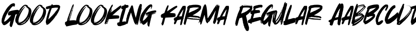 Good Looking Karma Regular font